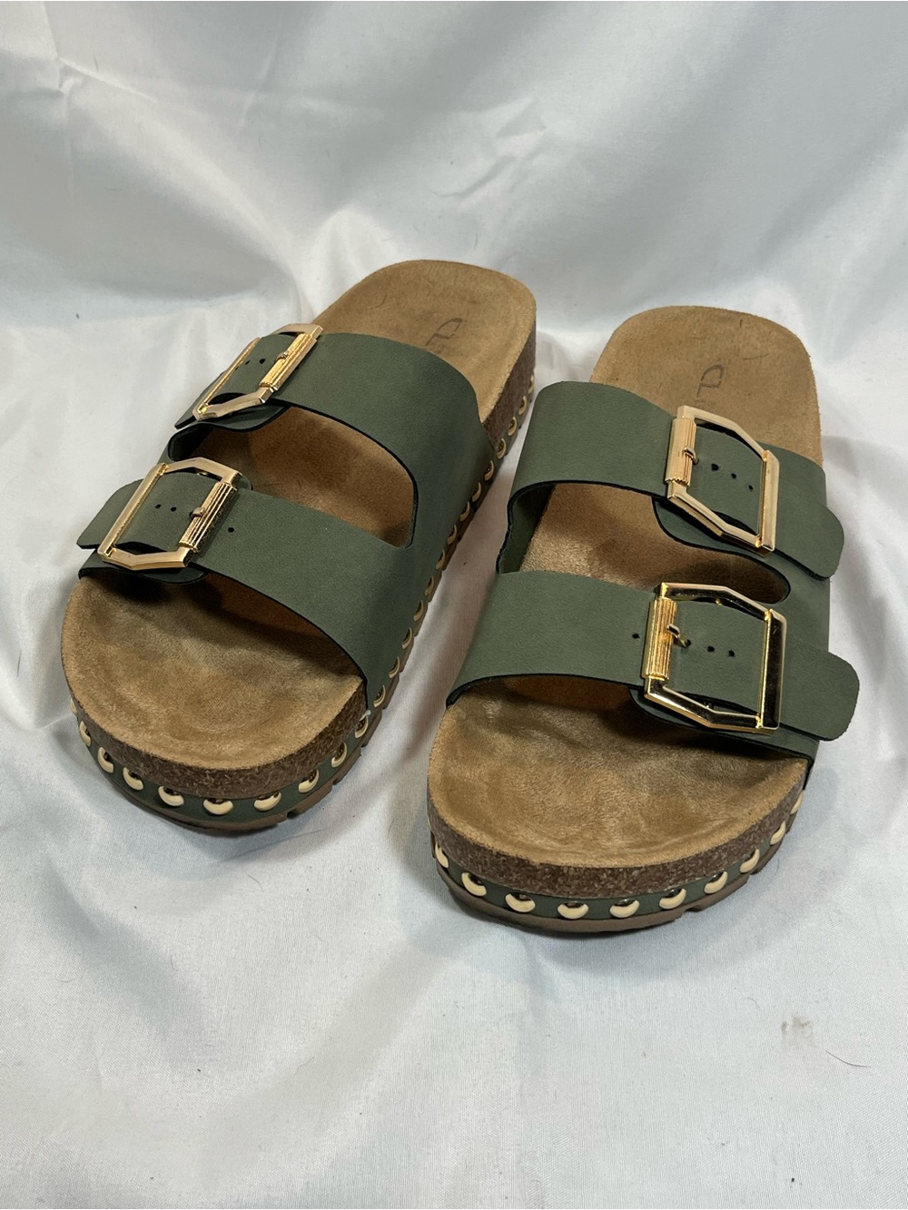 CL by Laundry Olive Green Sandals